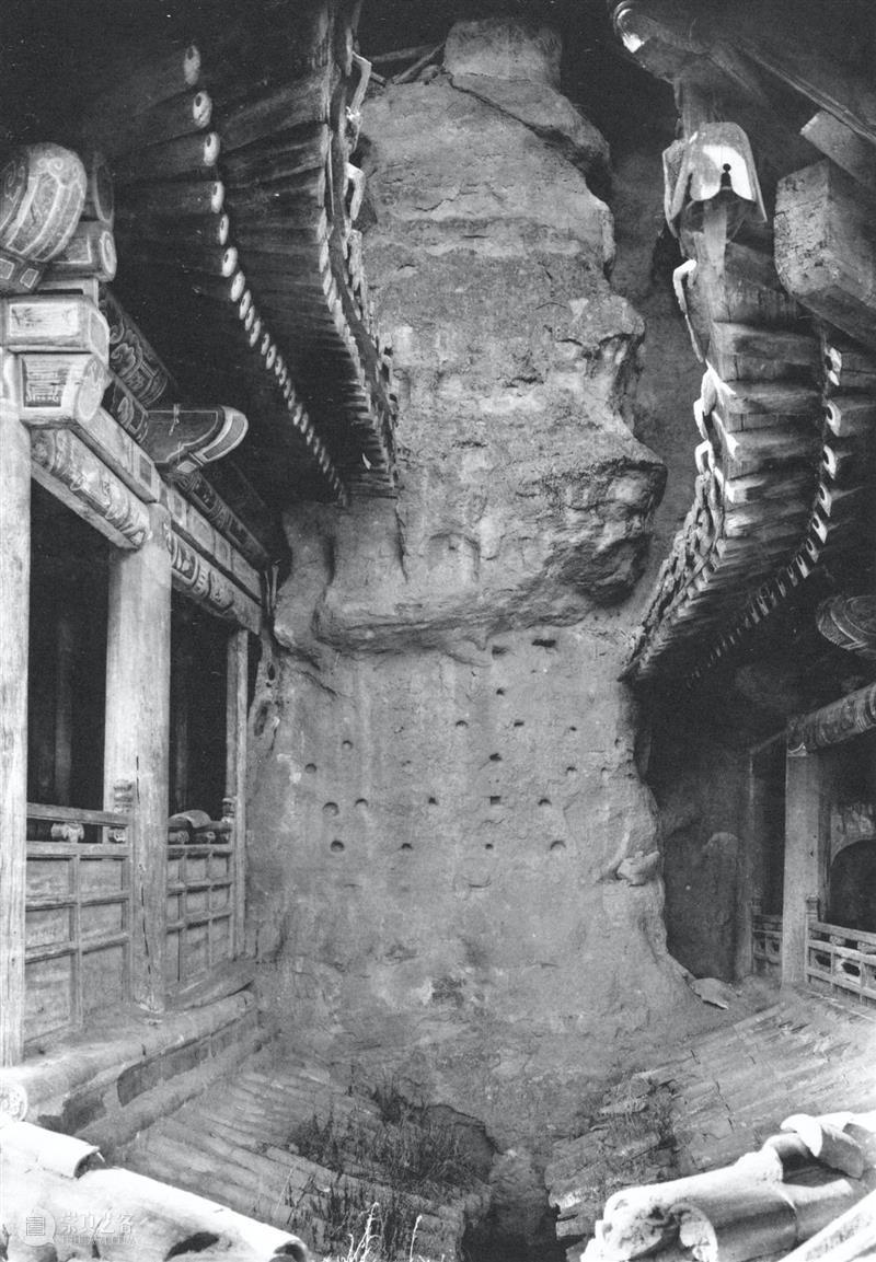四十年代水野版云冈图集：第六窟 野版 云冈图集 中心 东面 下层 弥勒 云冈石窟 山西省 大同市西 武周山南 崇真艺客