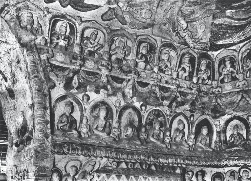 四十年代水野版云冈图集：第六窟 野版 云冈图集 中心 东面 下层 弥勒 云冈石窟 山西省 大同市西 武周山南 崇真艺客