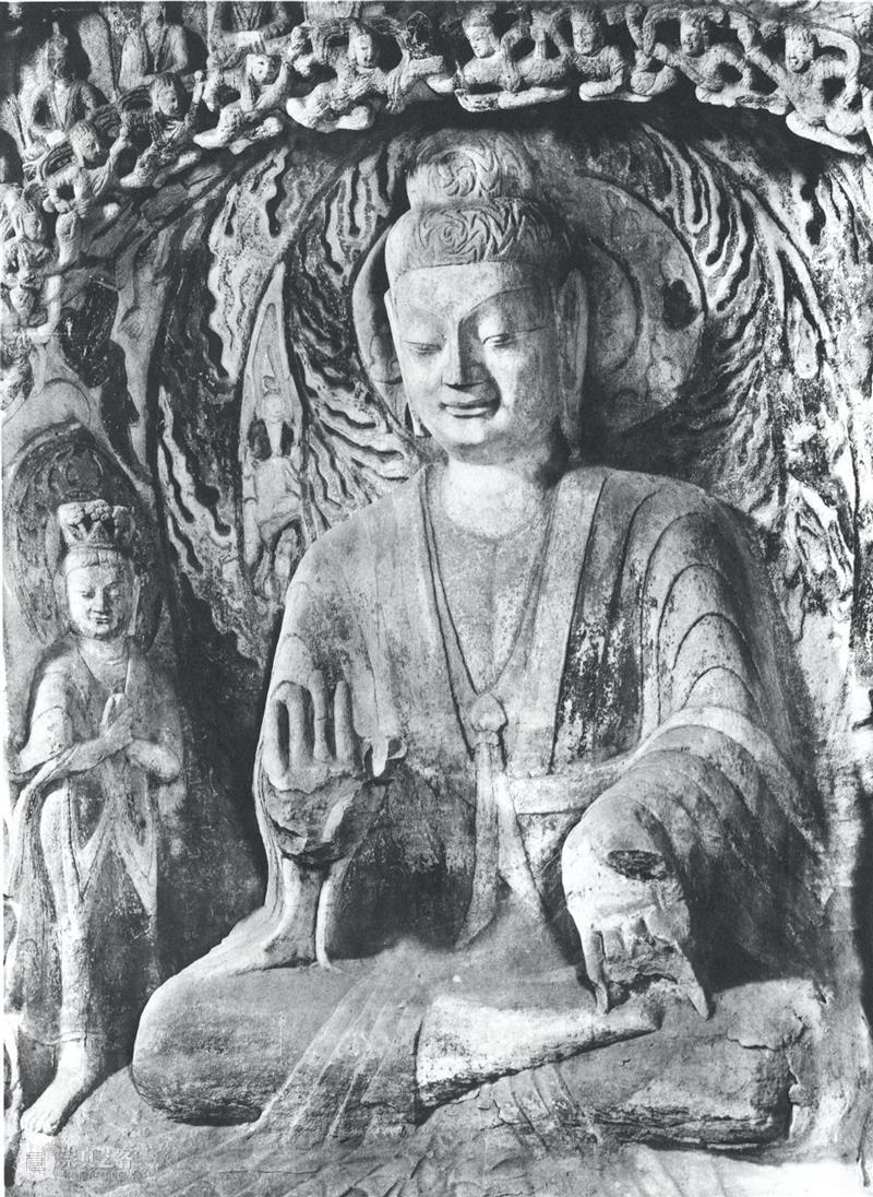 四十年代水野版云冈图集：第六窟 野版 云冈图集 中心 东面 下层 弥勒 云冈石窟 山西省 大同市西 武周山南 崇真艺客