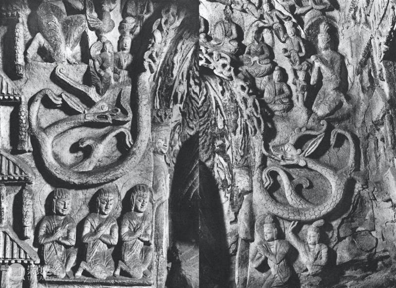 四十年代水野版云冈图集：第六窟 野版 云冈图集 中心 东面 下层 弥勒 云冈石窟 山西省 大同市西 武周山南 崇真艺客