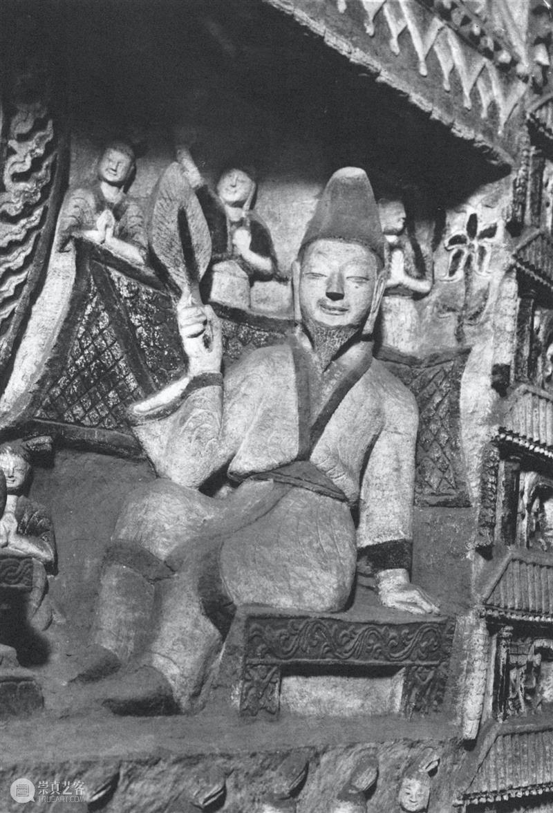 四十年代水野版云冈图集：第六窟 野版 云冈图集 中心 东面 下层 弥勒 云冈石窟 山西省 大同市西 武周山南 崇真艺客