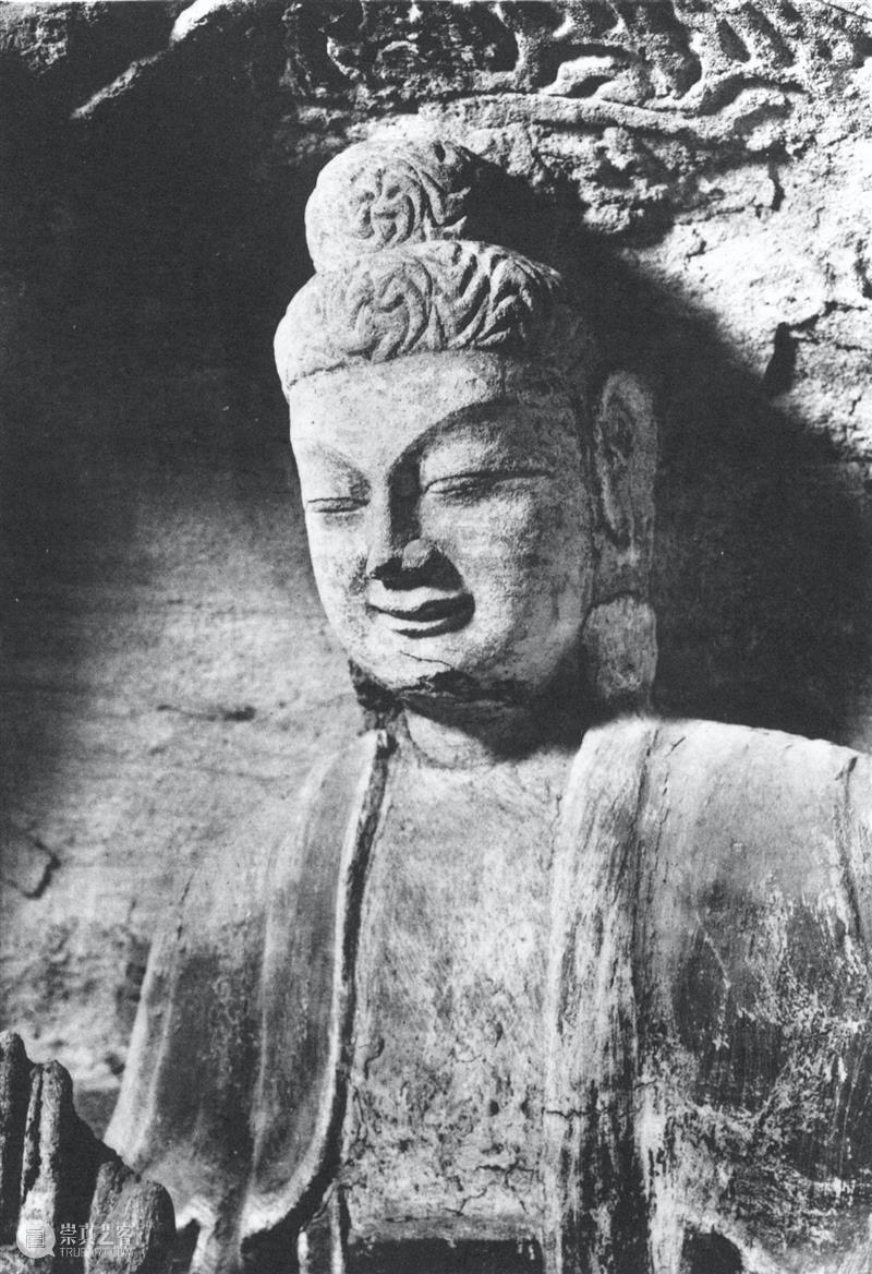 四十年代水野版云冈图集：第六窟 野版 云冈图集 中心 东面 下层 弥勒 云冈石窟 山西省 大同市西 武周山南 崇真艺客