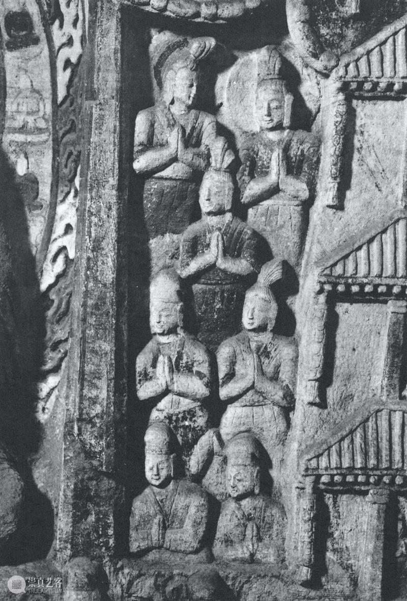四十年代水野版云冈图集：第六窟 野版 云冈图集 中心 东面 下层 弥勒 云冈石窟 山西省 大同市西 武周山南 崇真艺客