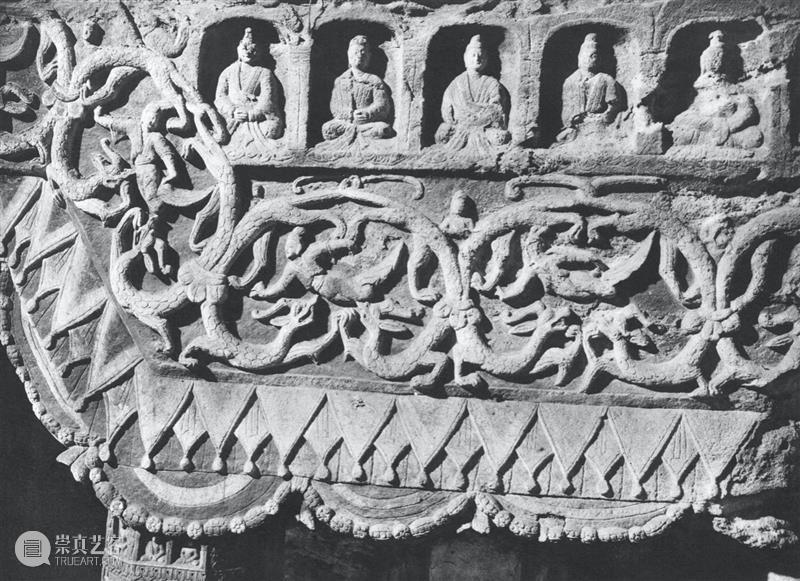 四十年代水野版云冈图集：第六窟 野版 云冈图集 中心 东面 下层 弥勒 云冈石窟 山西省 大同市西 武周山南 崇真艺客