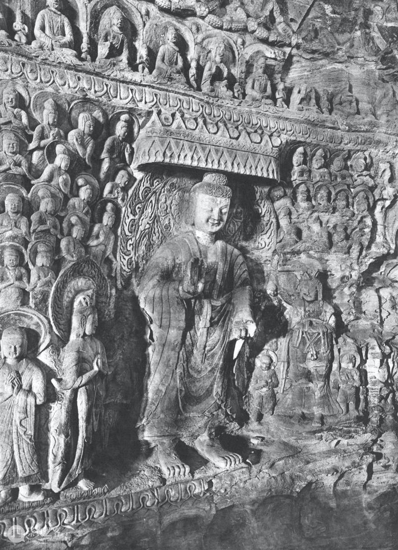 四十年代水野版云冈图集：第六窟 野版 云冈图集 中心 东面 下层 弥勒 云冈石窟 山西省 大同市西 武周山南 崇真艺客