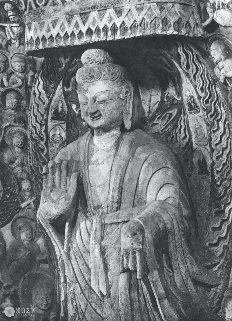四十年代水野版云冈图集：第六窟 野版 云冈图集 中心 东面 下层 弥勒 云冈石窟 山西省 大同市西 武周山南 崇真艺客