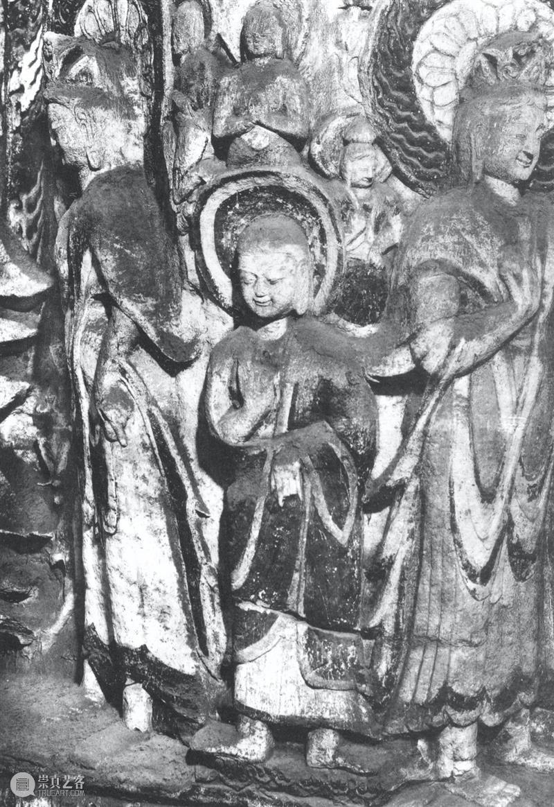 四十年代水野版云冈图集：第六窟 野版 云冈图集 中心 东面 下层 弥勒 云冈石窟 山西省 大同市西 武周山南 崇真艺客