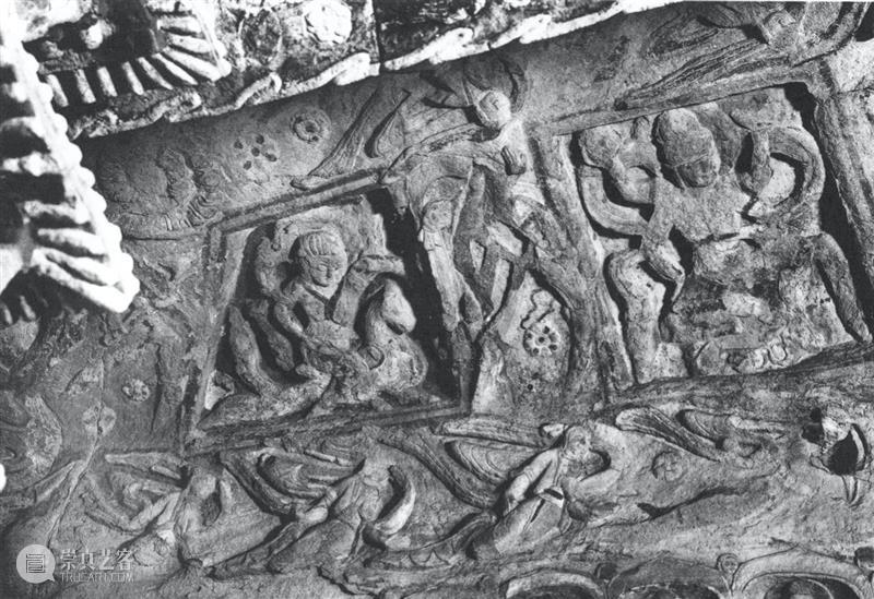 四十年代水野版云冈图集：第六窟 野版 云冈图集 中心 东面 下层 弥勒 云冈石窟 山西省 大同市西 武周山南 崇真艺客