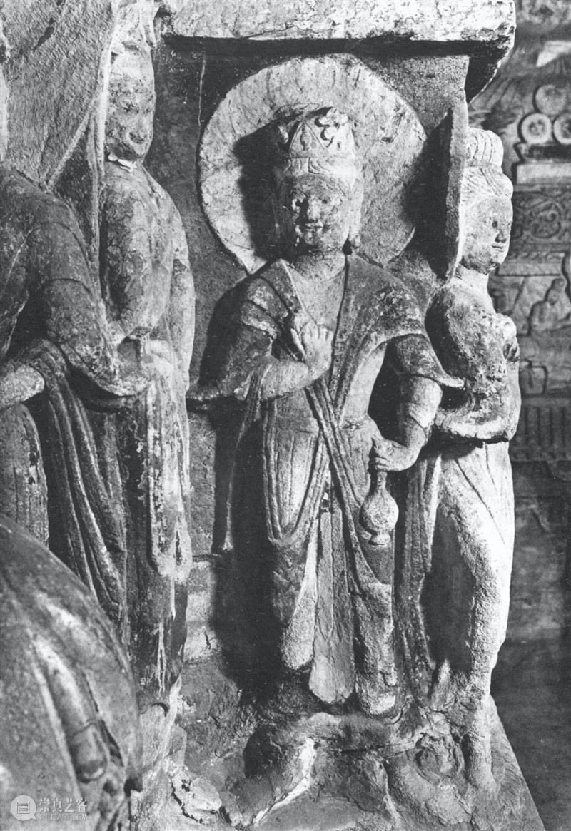 四十年代水野版云冈图集：第六窟 野版 云冈图集 中心 东面 下层 弥勒 云冈石窟 山西省 大同市西 武周山南 崇真艺客