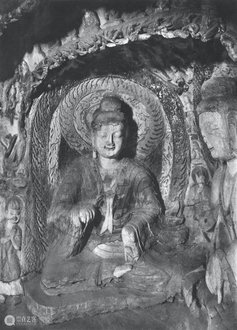 四十年代水野版云冈图集：第六窟 野版 云冈图集 中心 东面 下层 弥勒 云冈石窟 山西省 大同市西 武周山南 崇真艺客