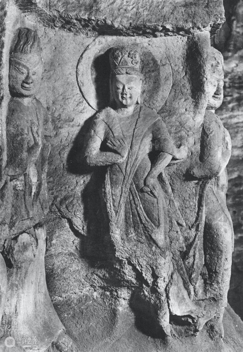 四十年代水野版云冈图集：第六窟 野版 云冈图集 中心 东面 下层 弥勒 云冈石窟 山西省 大同市西 武周山南 崇真艺客