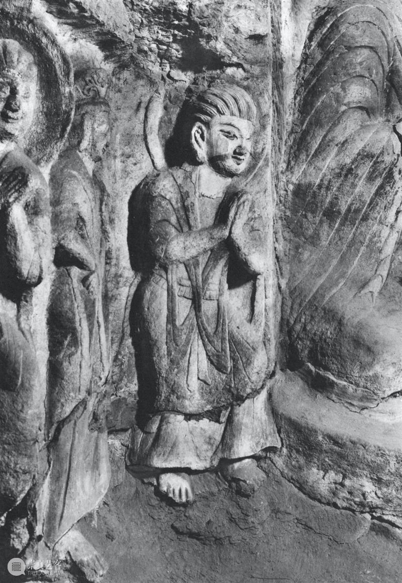四十年代水野版云冈图集：第六窟 野版 云冈图集 中心 东面 下层 弥勒 云冈石窟 山西省 大同市西 武周山南 崇真艺客