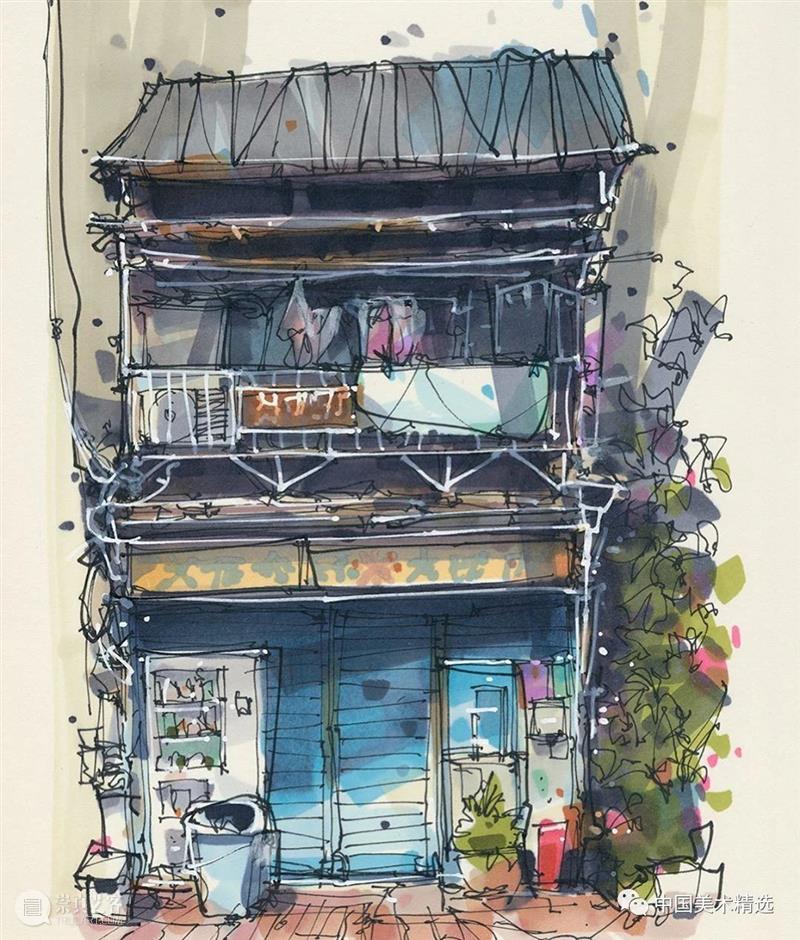 自在轻松的建筑手绘 建筑 手绘 Kiefer 荷兰 数字 艺术家 技术 动画 材料 个人 崇真艺客