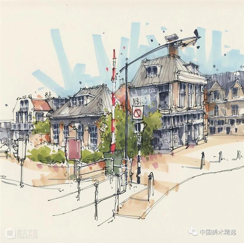 自在轻松的建筑手绘 建筑 手绘 Kiefer 荷兰 数字 艺术家 技术 动画 材料 个人 崇真艺客