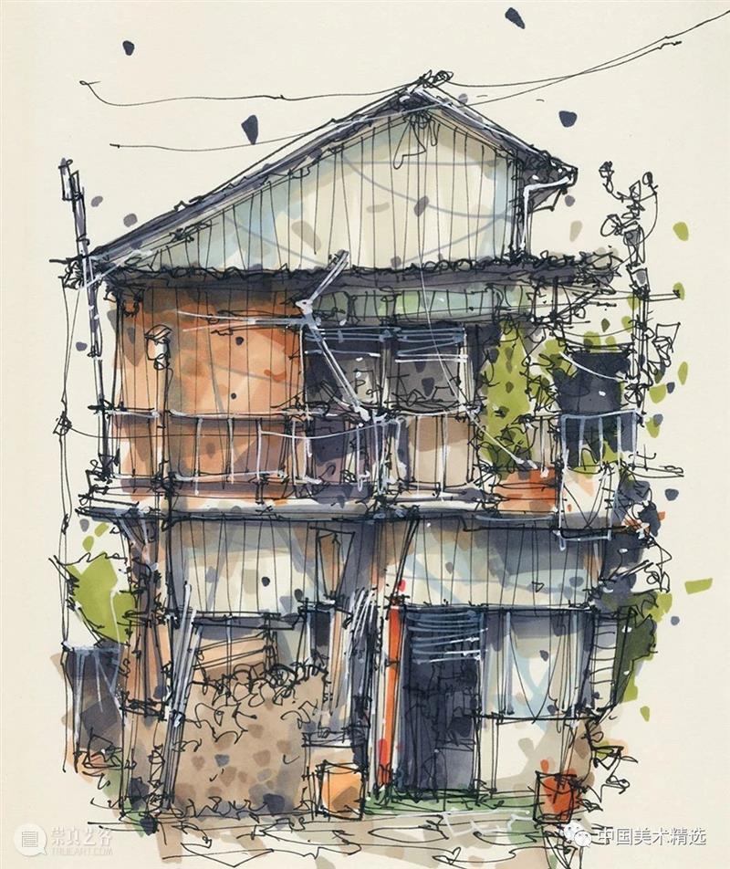 自在轻松的建筑手绘 建筑 手绘 Kiefer 荷兰 数字 艺术家 技术 动画 材料 个人 崇真艺客