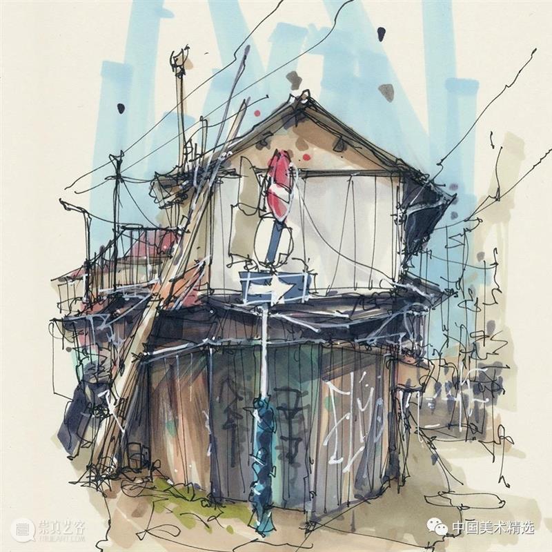自在轻松的建筑手绘 建筑 手绘 Kiefer 荷兰 数字 艺术家 技术 动画 材料 个人 崇真艺客