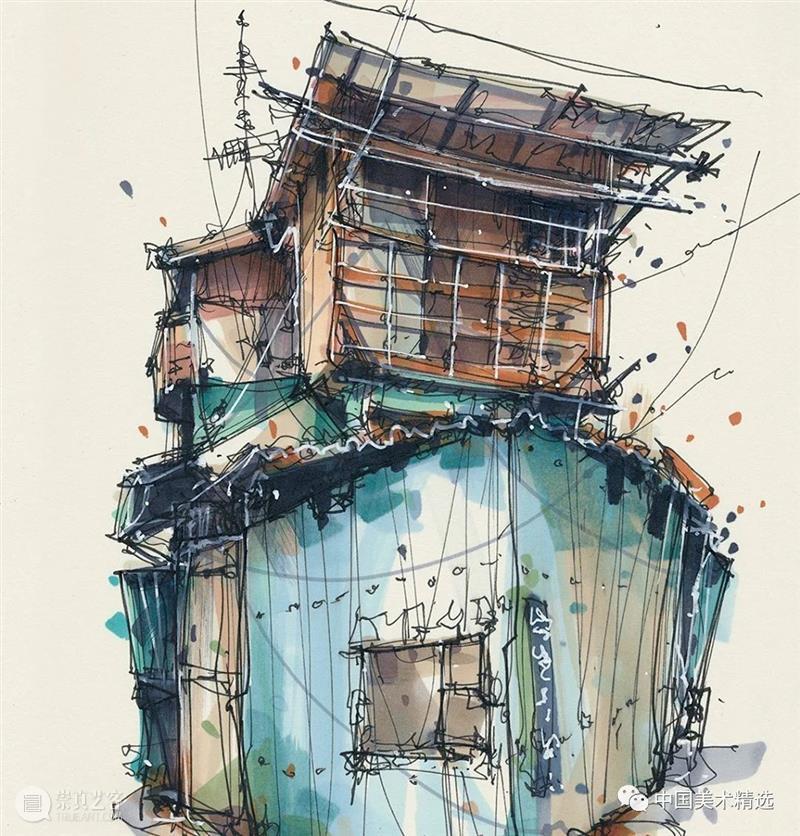 自在轻松的建筑手绘 建筑 手绘 Kiefer 荷兰 数字 艺术家 技术 动画 材料 个人 崇真艺客