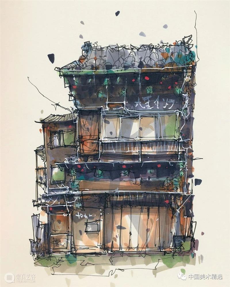 自在轻松的建筑手绘 建筑 手绘 Kiefer 荷兰 数字 艺术家 技术 动画 材料 个人 崇真艺客