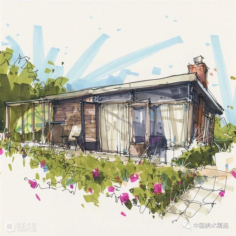 自在轻松的建筑手绘 建筑 手绘 Kiefer 荷兰 数字 艺术家 技术 动画 材料 个人 崇真艺客