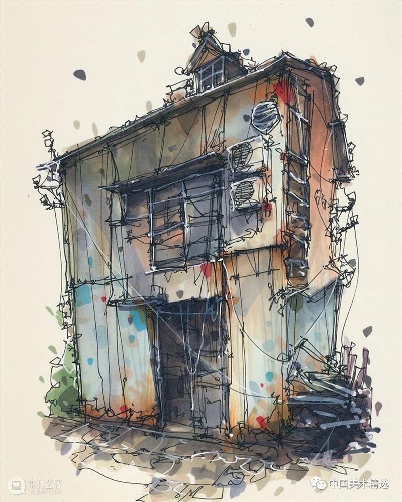 自在轻松的建筑手绘 建筑 手绘 Kiefer 荷兰 数字 艺术家 技术 动画 材料 个人 崇真艺客