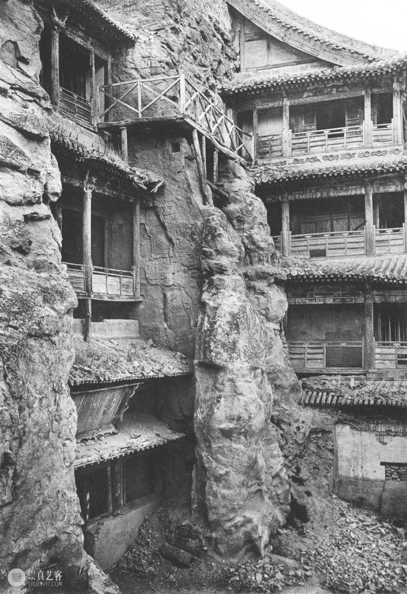四十年代水野版云冈图集：第七窟 野版 云冈图集 外景 云冈石窟 山西省 大同市西 武周山南 东西 大小 洞窟 崇真艺客