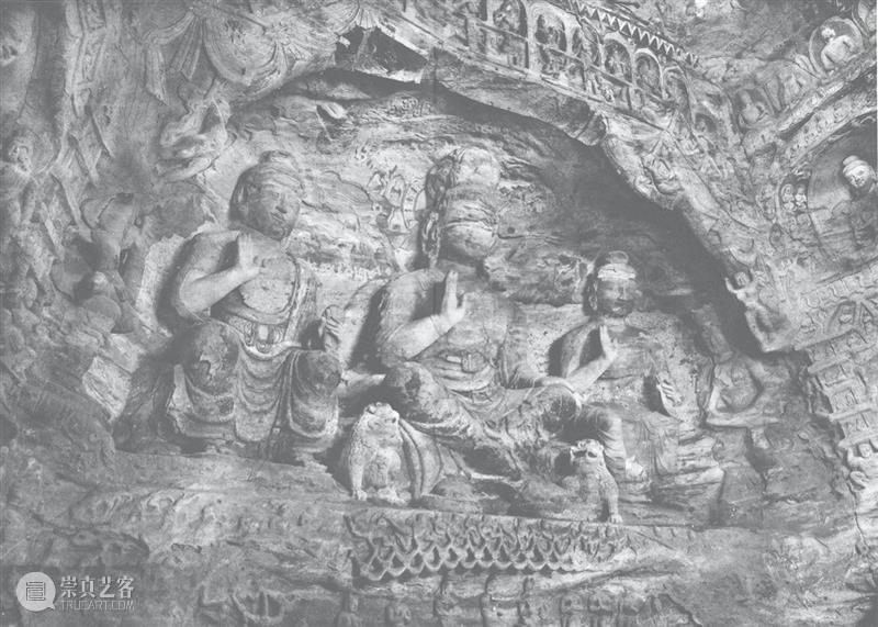 四十年代水野版云冈图集：第七窟 野版 云冈图集 外景 云冈石窟 山西省 大同市西 武周山南 东西 大小 洞窟 崇真艺客