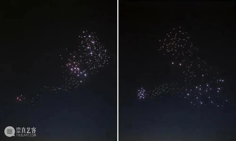 无人机艺术 | 全新的灯光秀场 不止在夜空舞台... 无人机 灯光 夜空 艺术 舞台 秀场 矩阵 人们 视觉 新浪潮 崇真艺客