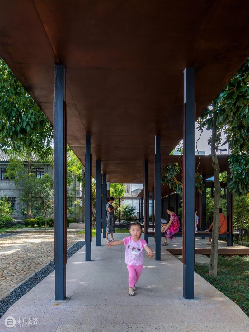 家琨建筑新作‘​文里·松阳三庙文化交流中心’，耐候钢‘泥鳅’ 松阳 建筑 中心 耐候钢 家琨 新作 三庙 泥鳅 彭海 东香樟树院 崇真艺客