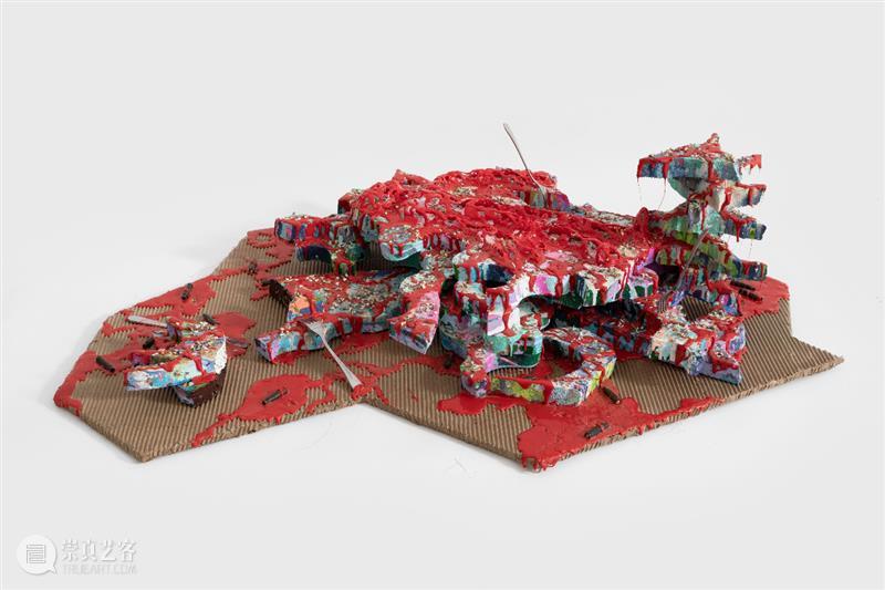 燎原说画 | 分蛋糕 “建筑蛋糕” 建筑 蛋糕 燎原 画廊 黄燎原 视频 郑维 纸板 木板 热熔胶 崇真艺客