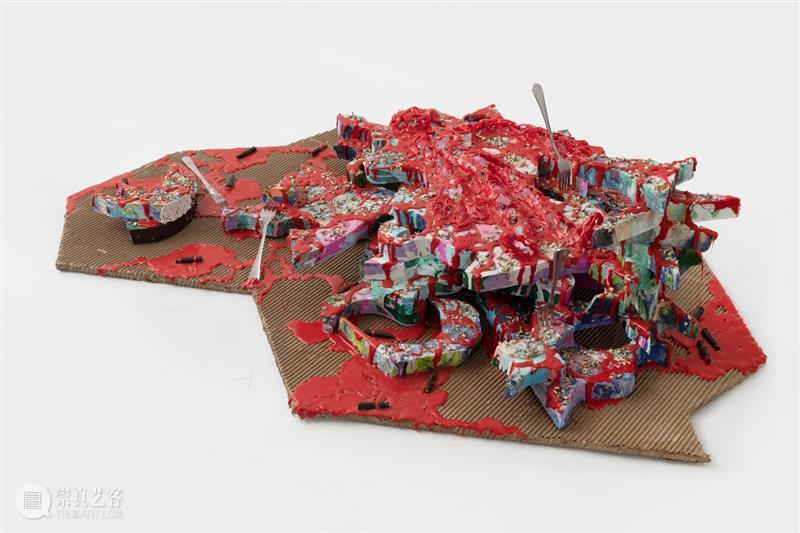 燎原说画 | 分蛋糕 “建筑蛋糕” 建筑 蛋糕 燎原 画廊 黄燎原 视频 郑维 纸板 木板 热熔胶 崇真艺客