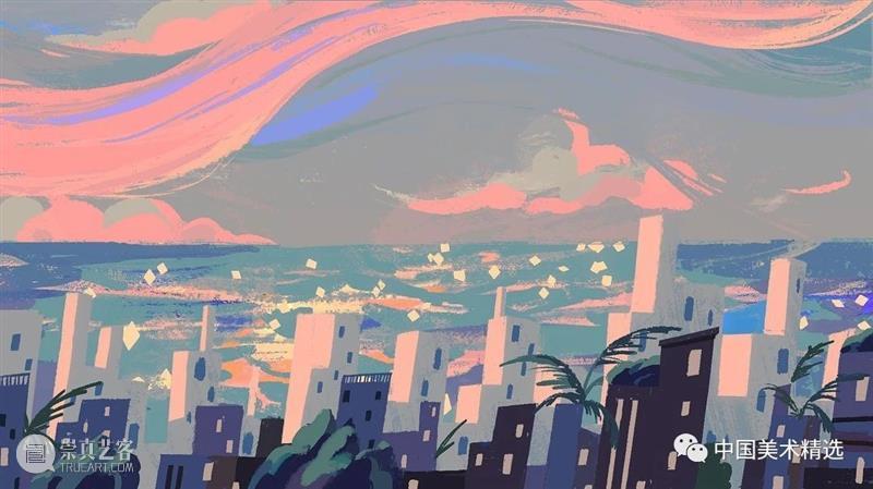 这色彩有光 色彩 韩国 插画师 作品 画风 眼前 往期 好文 海水 光影 崇真艺客