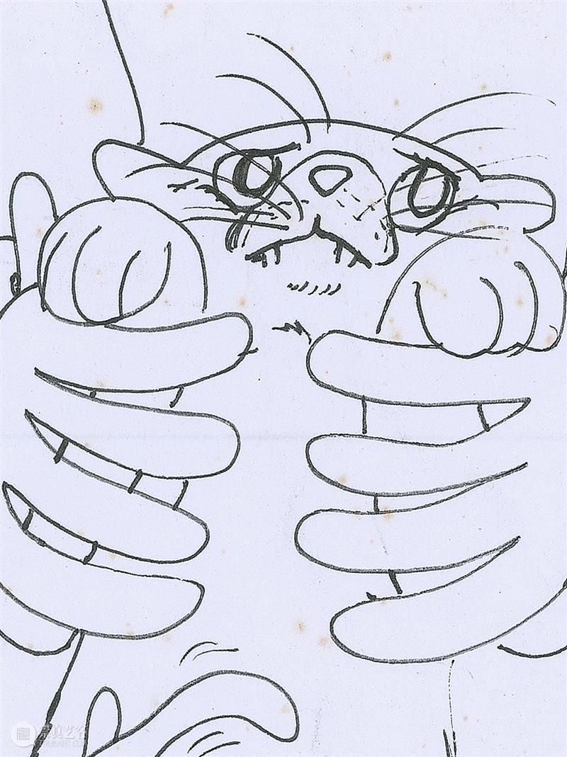 宋拓《玩猫》(2019) 宋拓 玩猫 啫喱 纸上 艺术家 北京公社 公众 平台 作品 观众 崇真艺客