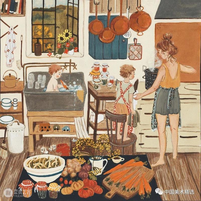 是向往的生活 生活 插画家 Loré Pemberton 丈夫 女儿 佛蒙特州北部 园艺 原生态 作品 崇真艺客