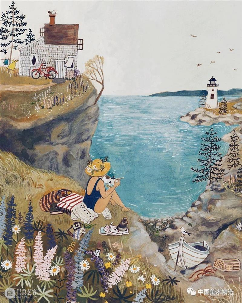 是向往的生活 生活 插画家 Loré Pemberton 丈夫 女儿 佛蒙特州北部 园艺 原生态 作品 崇真艺客