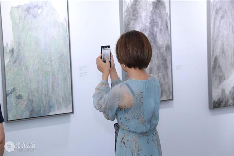 碧山千叠——徐钢近作展 开幕现场 碧山 徐钢 现场 近作展 上海 芊荷 艺术 空间 艺术家 媒体 崇真艺客