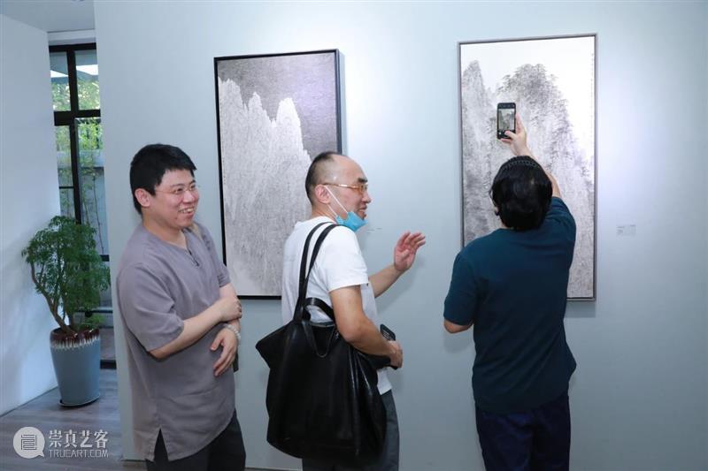 碧山千叠——徐钢近作展 开幕现场 碧山 徐钢 现场 近作展 上海 芊荷 艺术 空间 艺术家 媒体 崇真艺客