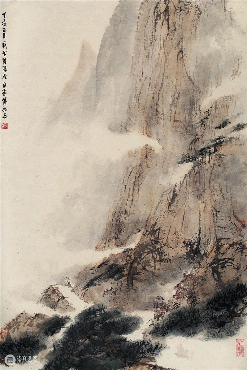 敬华春拍丨《傅抱石  松间高士》 敬华春 松间高士 敬华 艺术品 艺术 空间 上海市 静安区 铜仁路92号 春潮 崇真艺客