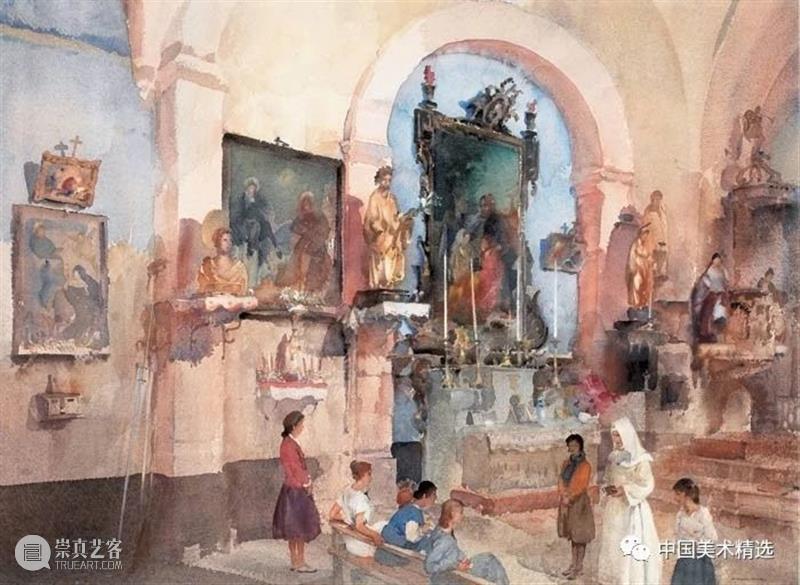 顶尖水彩大师的人体画作 水彩 人体 大师 画作 Flint 英国 画坛 盛誉 油画 蛋彩画 崇真艺客