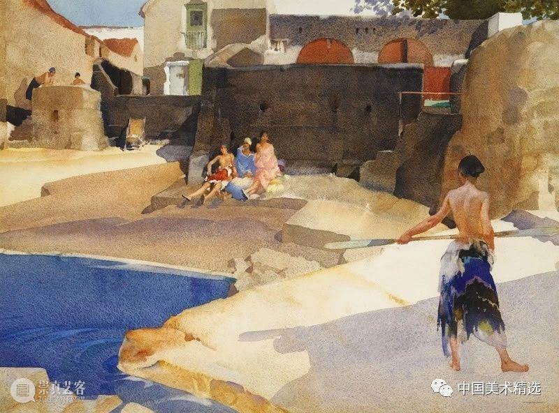 顶尖水彩大师的人体画作 水彩 人体 大师 画作 Flint 英国 画坛 盛誉 油画 蛋彩画 崇真艺客