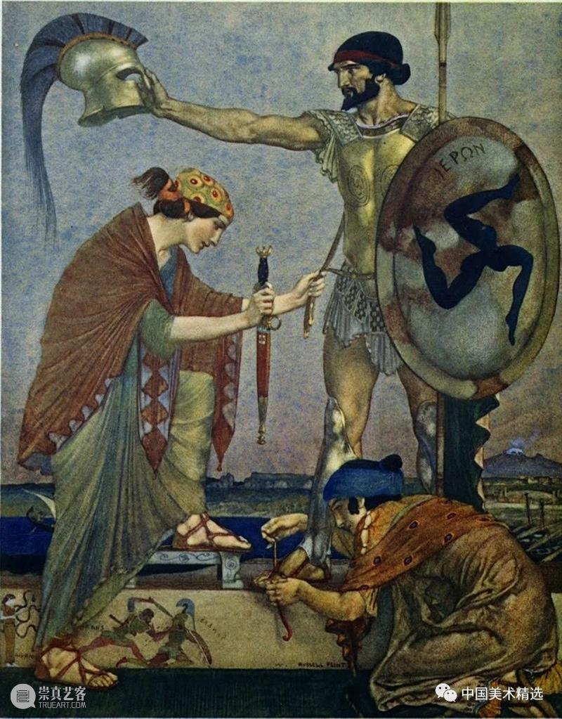 顶尖水彩大师的人体画作 水彩 人体 大师 画作 Flint 英国 画坛 盛誉 油画 蛋彩画 崇真艺客