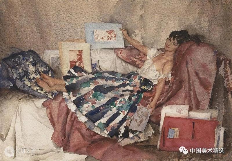 顶尖水彩大师的人体画作 水彩 人体 大师 画作 Flint 英国 画坛 盛誉 油画 蛋彩画 崇真艺客