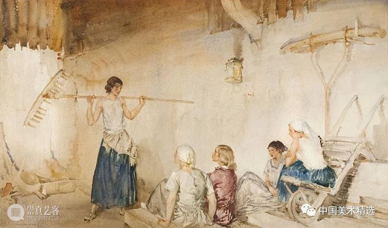 顶尖水彩大师的人体画作 水彩 人体 大师 画作 Flint 英国 画坛 盛誉 油画 蛋彩画 崇真艺客