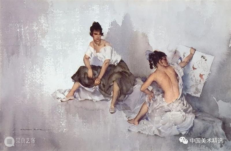 顶尖水彩大师的人体画作 水彩 人体 大师 画作 Flint 英国 画坛 盛誉 油画 蛋彩画 崇真艺客
