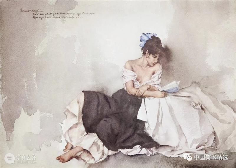 顶尖水彩大师的人体画作 水彩 人体 大师 画作 Flint 英国 画坛 盛誉 油画 蛋彩画 崇真艺客