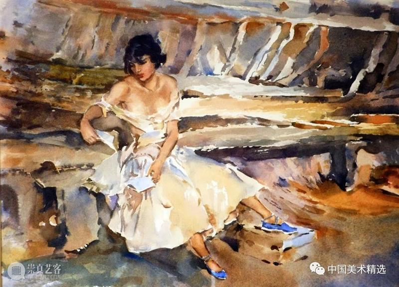 顶尖水彩大师的人体画作 水彩 人体 大师 画作 Flint 英国 画坛 盛誉 油画 蛋彩画 崇真艺客
