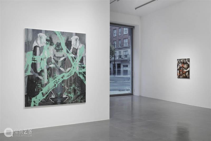 伦敦|展览现场|托比·齐格勒:铝塑板与油画作品的重叠。 伦敦 托比 齐格勒 油画 作品 铝塑板 现场 Lee 画廊 艺术家 崇真艺客