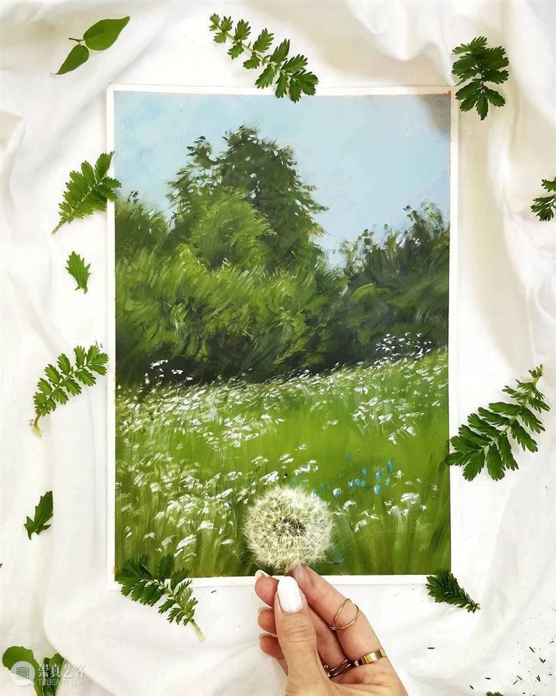好适合圣诞节的手绘作品，森林、天空、湖泊真的棒！ 作品 森林 天空 湖泊 END 崇真艺客