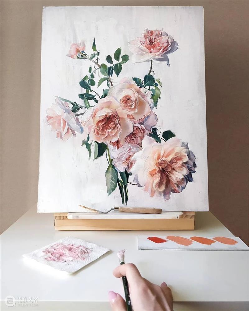 好适合圣诞节的手绘作品，森林、天空、湖泊真的棒！ 作品 森林 天空 湖泊 END 崇真艺客