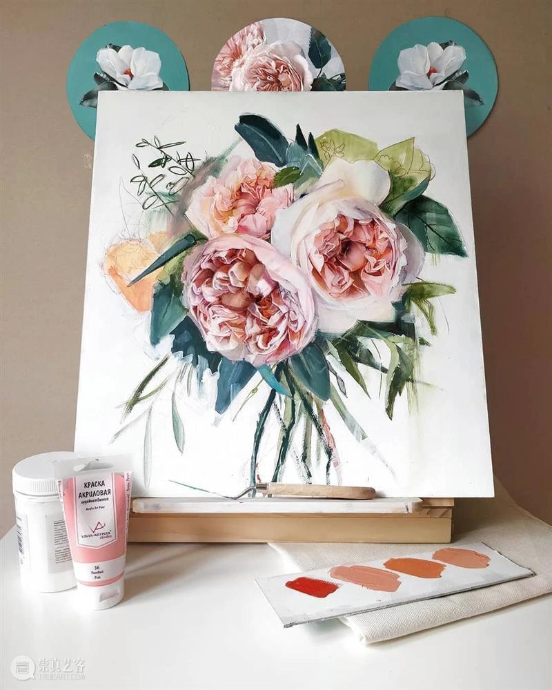 好适合圣诞节的手绘作品，森林、天空、湖泊真的棒！ 作品 森林 天空 湖泊 END 崇真艺客