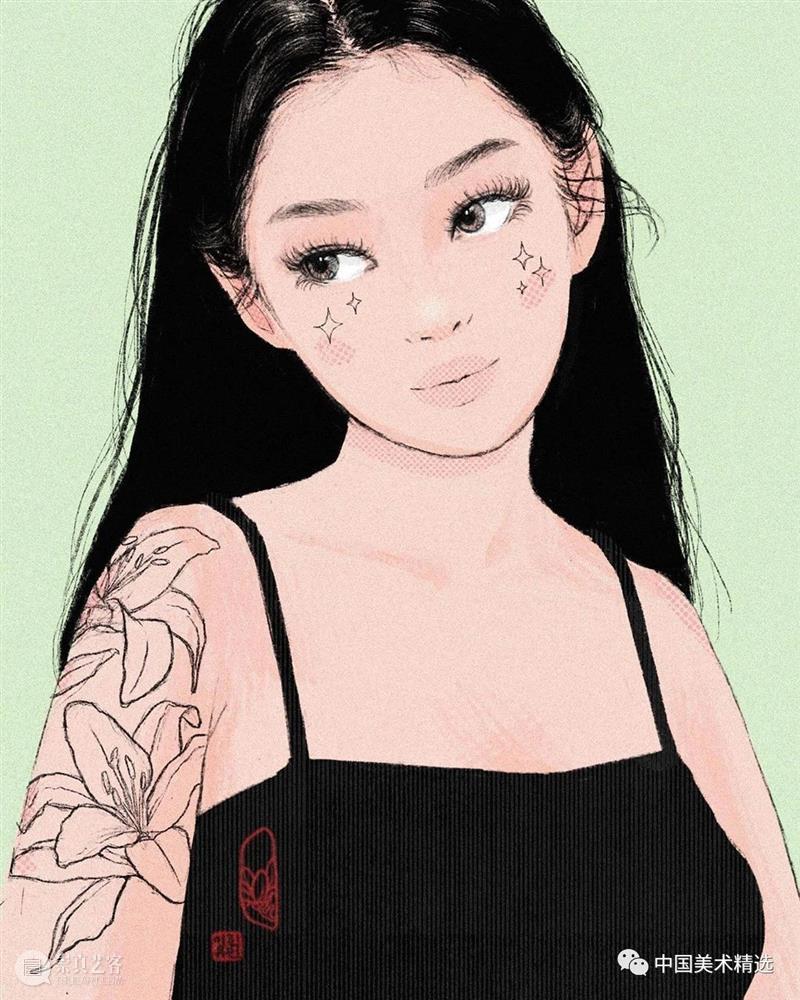 灵动俊美，抱走当头像辽 头像 素材 面孔 egg tarty 人像 插画 作品 往期 好文 崇真艺客